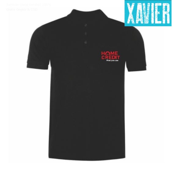 Kaos Polo Shirt Tshirt Baju Kerah Distro HOME CREDiT KAMU BiSA polos custom iNDONESiA pria wanita un