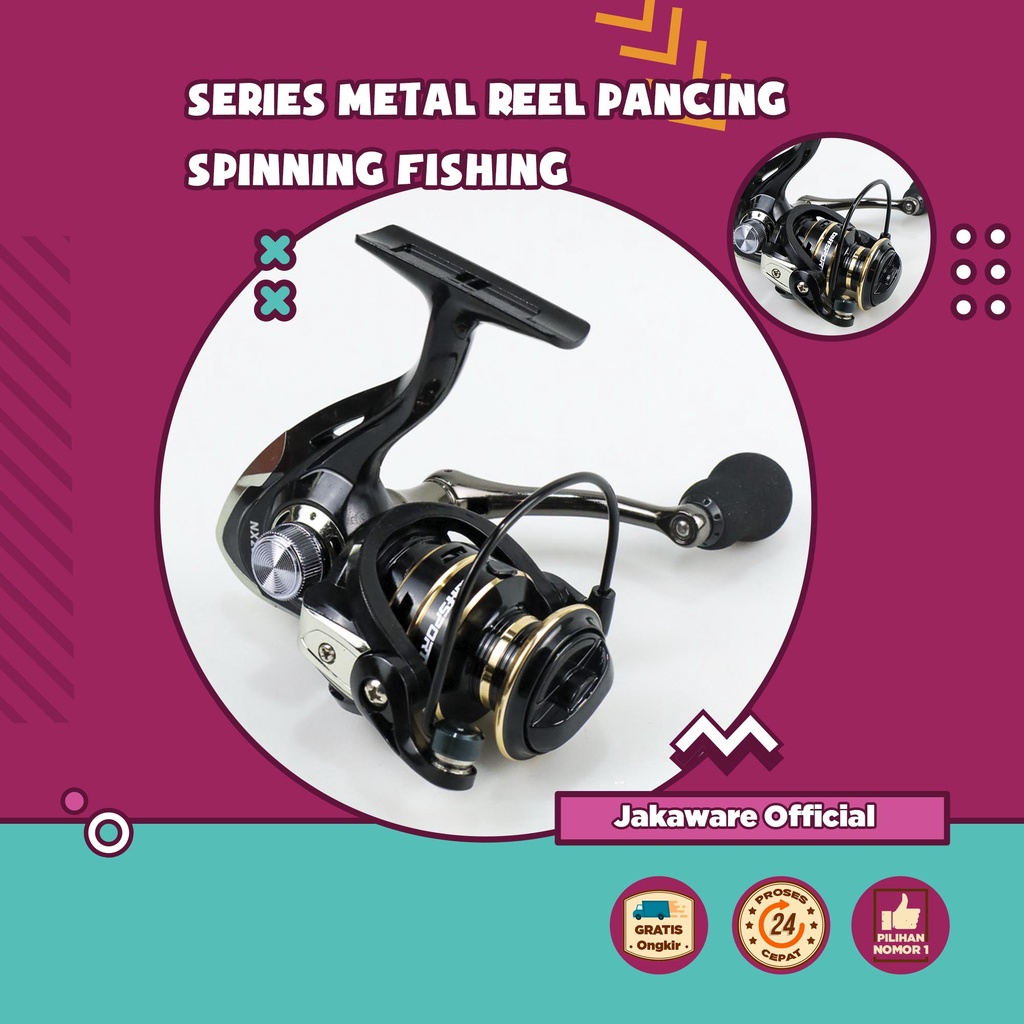 SERIES METAL REEL PANCING SPINNING FISHING POWER HANDLE LAUT KOLAM GULUNGAN SENAR KATROL RILL RELL K