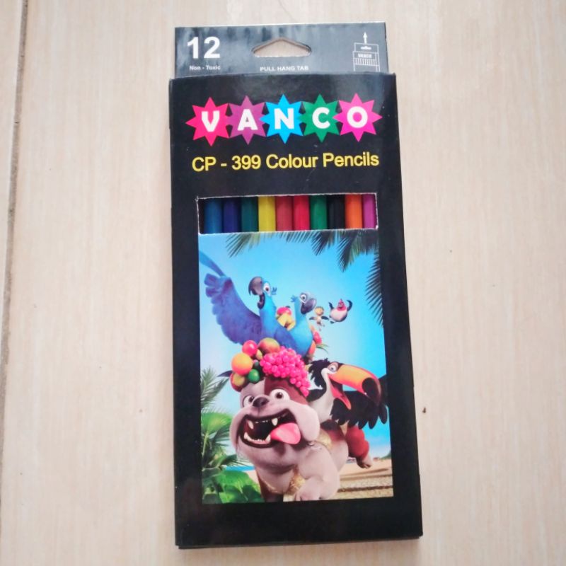 Pensil Warna Lengkap Gambar Anak Sekolah vanco