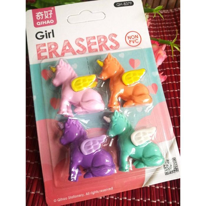 

Set Penghapus Lucu Bentuk Unicorn & Eiffel Paris / Eraser Set