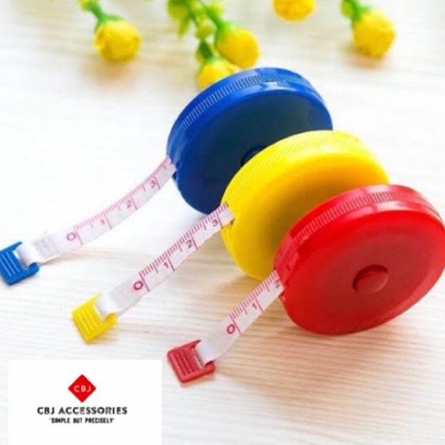 

Meteran Mini Plastik Gulung Otomatis Ukuran 150 CM / 45 INCH
