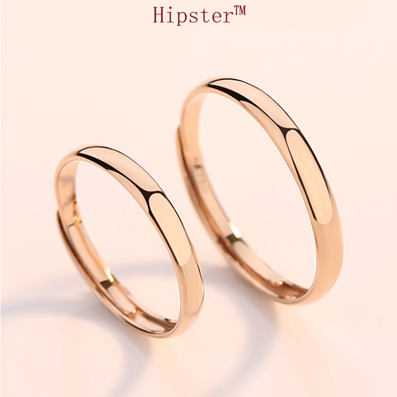 Popular Minimalist Creative Can Carve Writing Romantic Couple Couple Rings