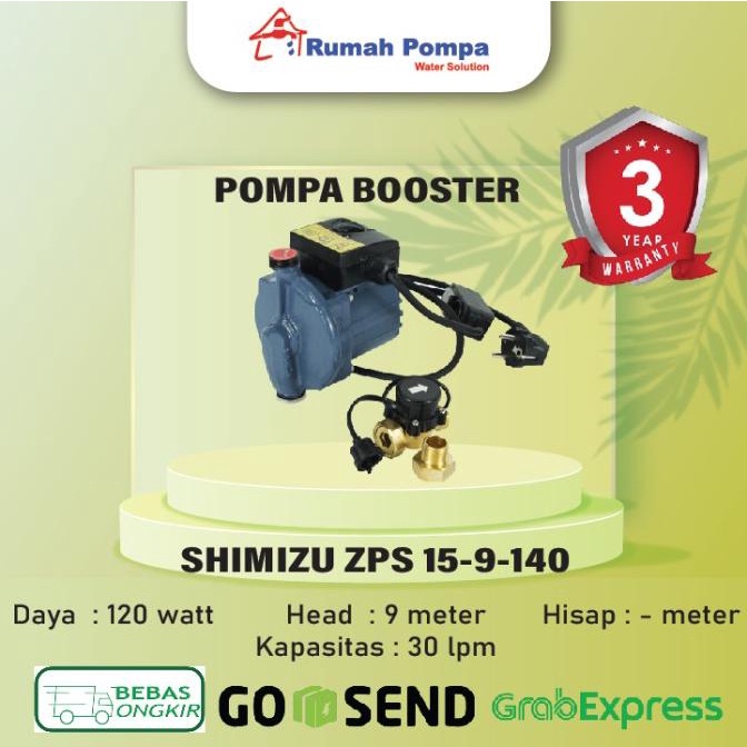 Pompa Booster Shimizu Zps15-9-140