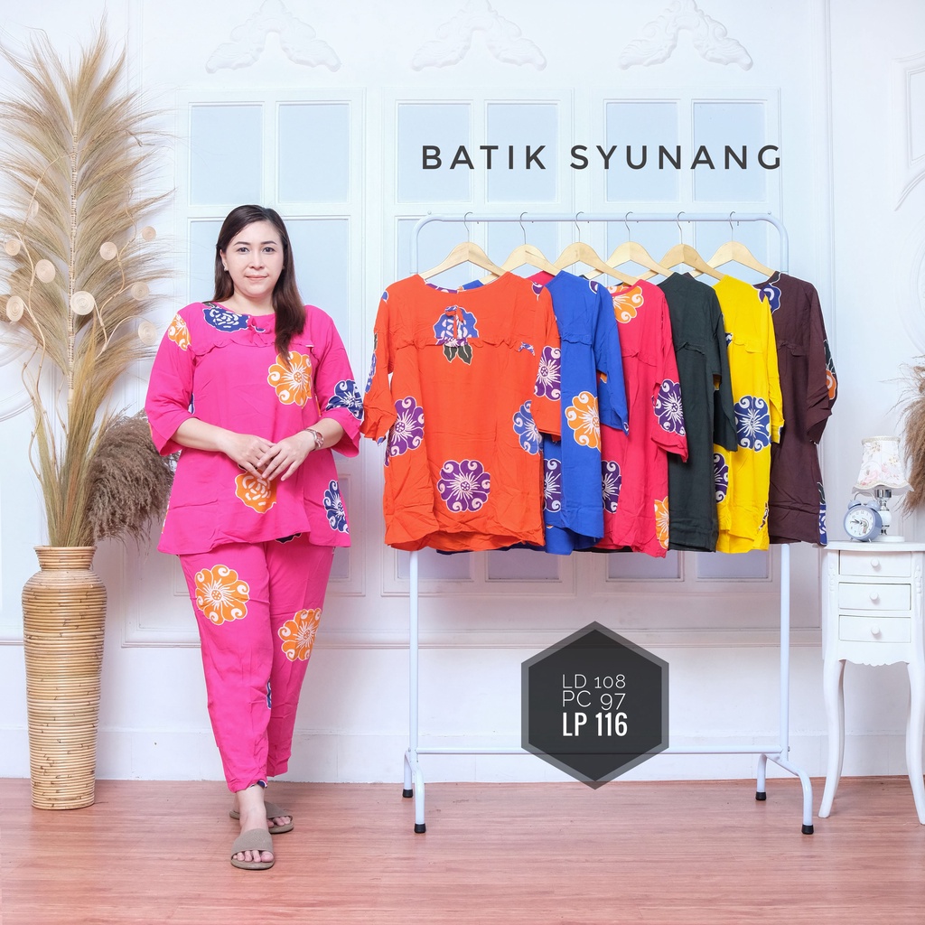 Setelan CP Wanita Batik Cap Cetak DEWASA FARAYA motif sunan