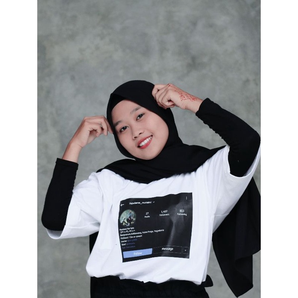 KAOS COSTUM AKUN INSTAGRAM COMBED 30S