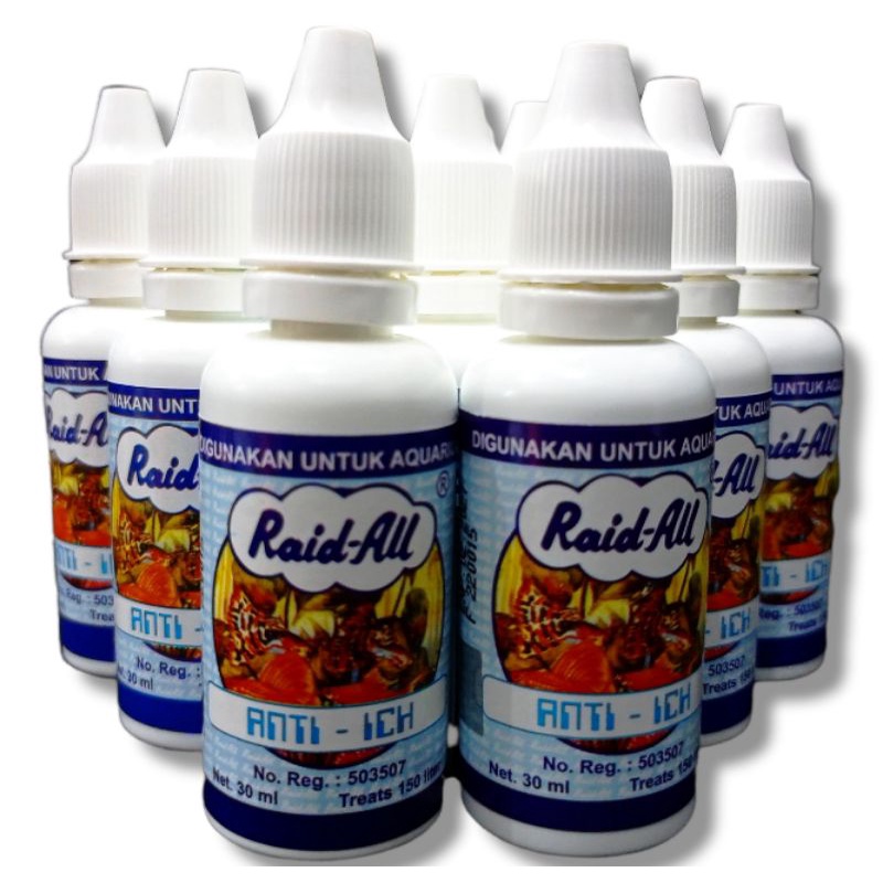 PROMO OBAT IKAN JAMUR RAID ALL ANTI ICH 30ML TETES