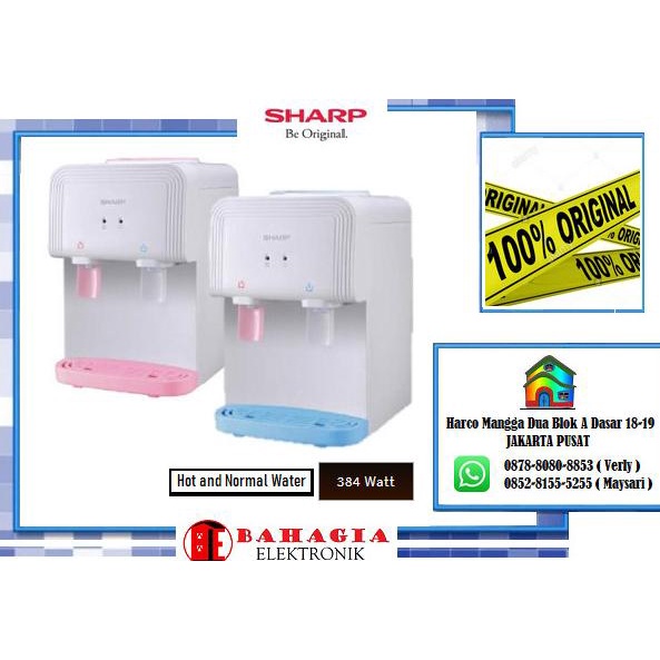 Diskon Sharp Dispenser Portabel Swd-T40N-Pk/Bl