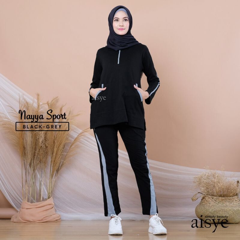 Baju Senam Setelan Baju Olahraga Sporty Muslimah NAYYA SETELAN AISYE