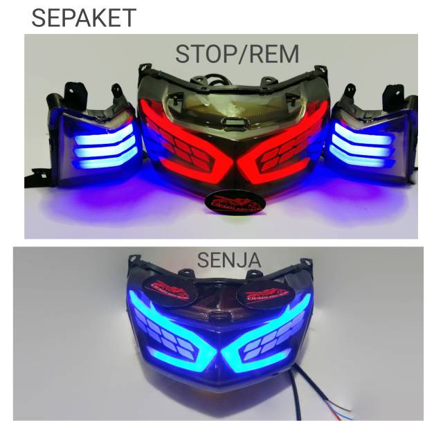 LAMPU STOP NMAX LED SEN RUNNING STOP LAMP NMAX LED sen nmax old