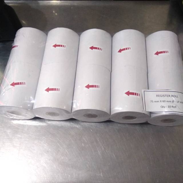 

Kertas kasir 1 ply 75*60mm paper go/officenine