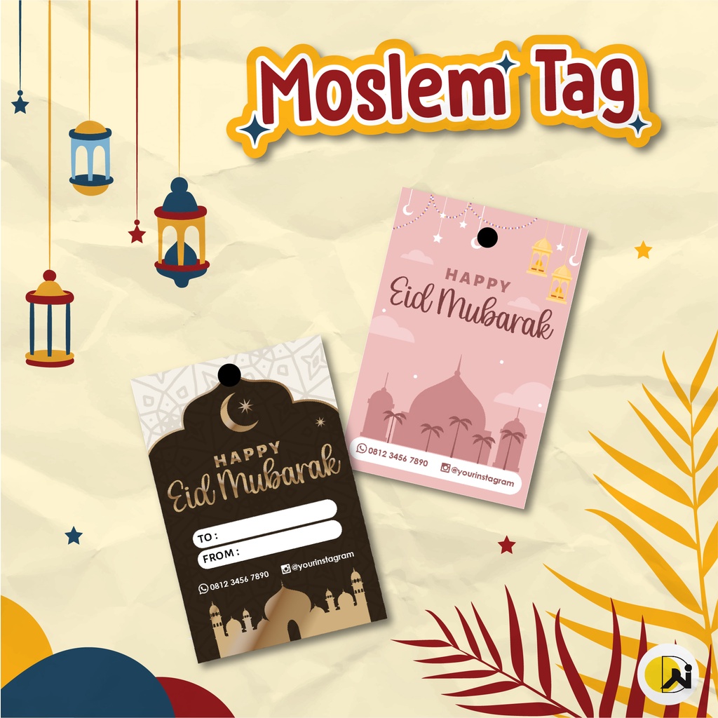 

[2 Sisi] Hang Tag Lebaran Hangtag Lebaran Hangtag Idul Fitri Hang Tag Idul Fitri
