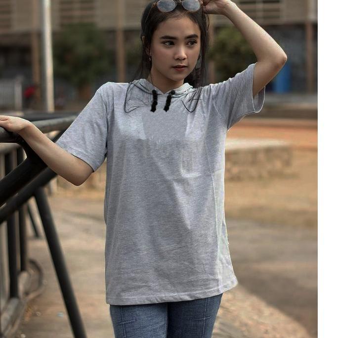 ➭ Kaos Hoodie Wanita Lengan Pendek ➾