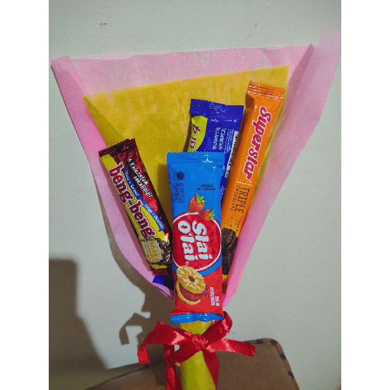 

PROMO MURAH!!!! CUSTOME snack bouquet kekinian dengan bahan premum