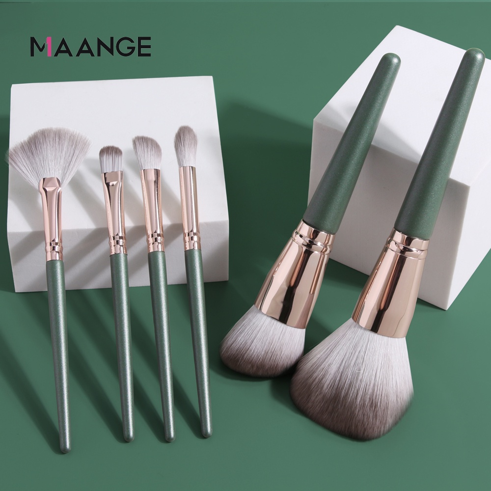 MAANGE 14Pcs Makeup Brush Set Soft Fluffy Hair Brush Set Cosmetics With Bag Beauty Tool Kit Makeup Accessories