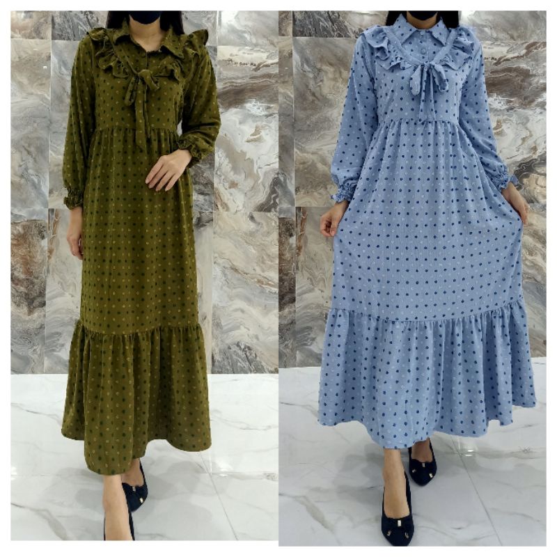 GAMIS CRINKLE URAGIRI RUBIAH WANITA PREMIUM AIRFLOW MAXII  COD