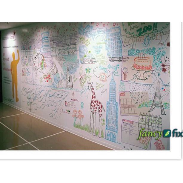 

WHITEBOARD ADHISIVE PORTABLE PAPAN TULIS TEMPEL PENGAMAN DINDING