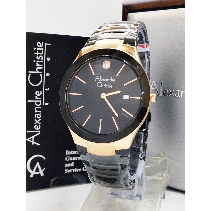 Jam Tangan Pria Alexandre Christie AC 8028 MD BLRG Original Stainless
