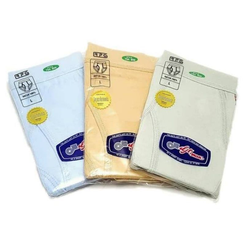 Celana Dalam Pria Dewasa GT Man 704 Bw Original Size M-XL