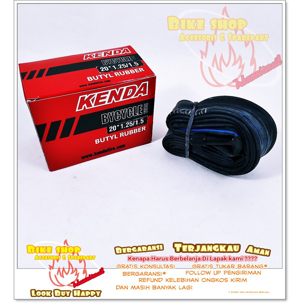 Ban Dalam Sepeda Kenda Ukuran 20 X 1.25 - 1.5 AV Pentil Motor