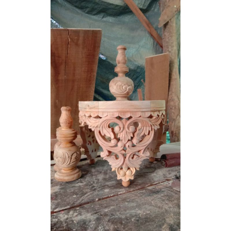 tebok pleci ukir mentahan