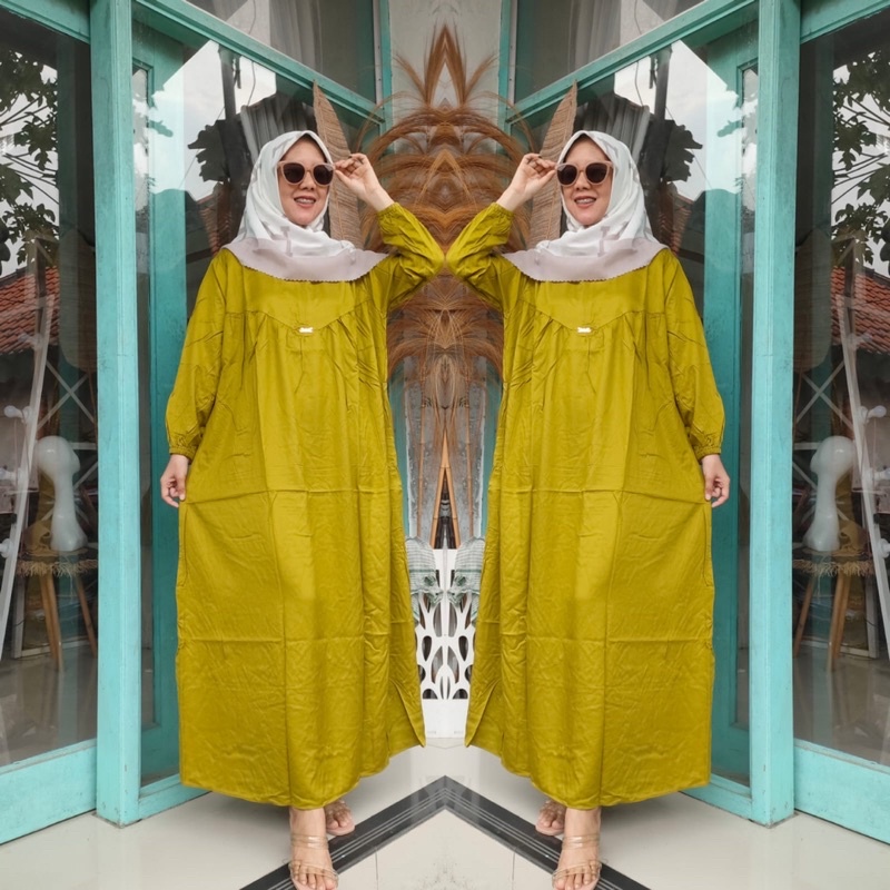 BISA COD || Gamis D’LIA Rayon Twill