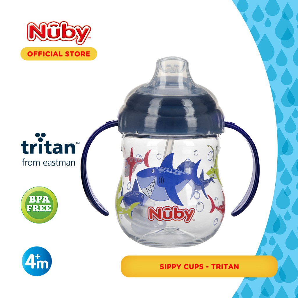 Nuby Tritan Spout - Botol Minum Tritan Spout 270ml (Tersedia varian warna)