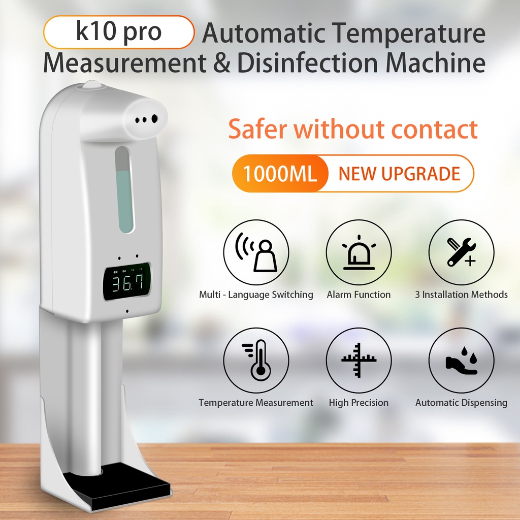 K10 PRO Thermometer Tripod Pengukur Suhu Tubuh Disinfektan Indonesia