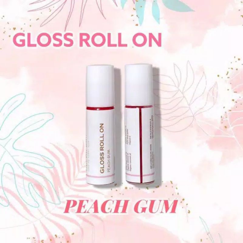 Gloss Roll On Peach Gum First Kiss Beauty