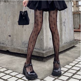 Pantyhose Jala Jaring Mesh Motif Wajik Cosplay Gothic Kaos Kaki Stocking