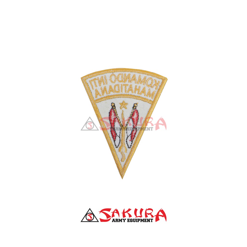 Bet Bordir Logo Pemuda Pancasila- Badge KOTI Segitiga Timbul Kain