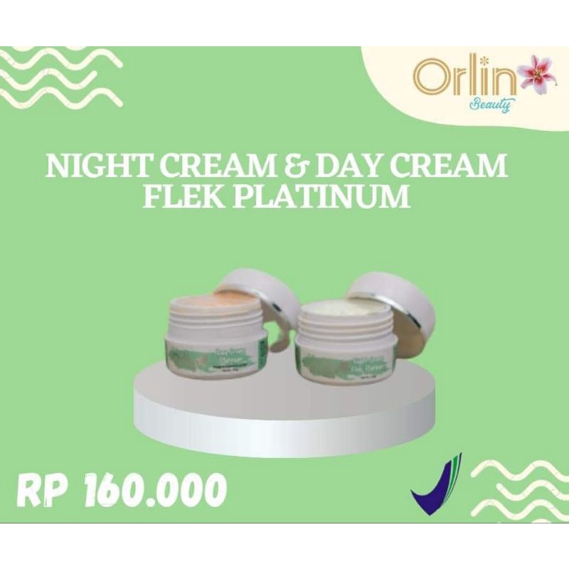 SKINCARE TERMURAH‼️PAKET SUPER HEMAT FLEK PLATINUM ORLIN BEAUTY ONLY DAY CREAM DAN NIGHT CREAM