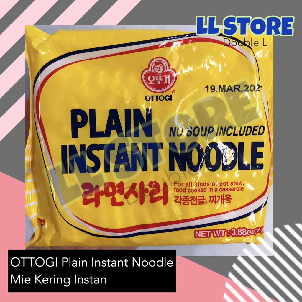

OTTOGI Plain Instant Noodle 110 g | Mie Kering Instan Korea