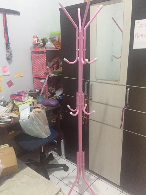 [disiniaja] Stand Hanger / Gantungan Tiang Berdiri / Hanger Gantungan Baju Dan Tas