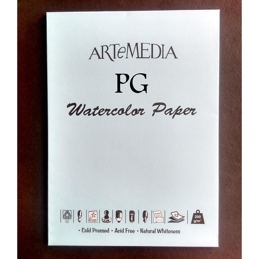 

ARTeMEDIA Watercolor Paper A5 200 gsm 12 Sheets Kertas Gambar Media Lukis Cat Air 200gsm 12 Lembar