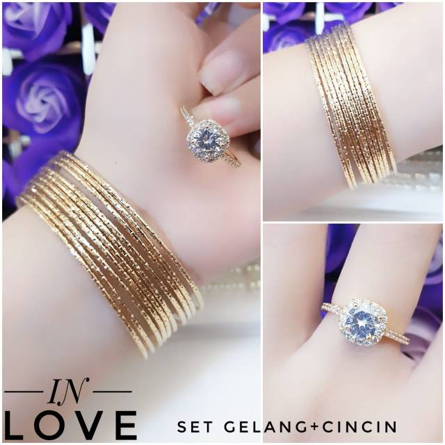 Xuping set perhiasan lapis emas 24k 2211h