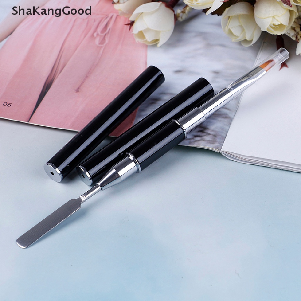 SKID UV polygel poly gel nail art pen slice brush dual-ended slice shape tool polish SKK