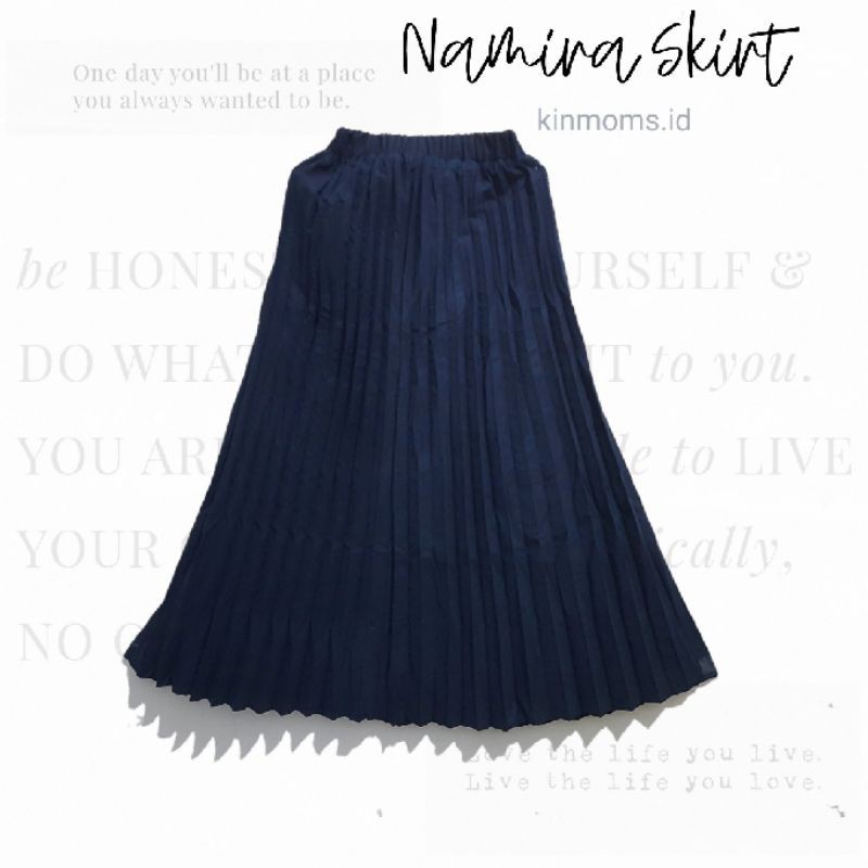 Rok Plisket Suede Namira Skirt Rok Suede Elegan / Rok Plisket / Rok Payung
