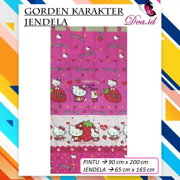 [DEASHOP] [JENDELA] GORDEN KARAKTER HORDENG KORDEN KARAKTER HALLO CITY 65 X 160 CM (1=10PCS)