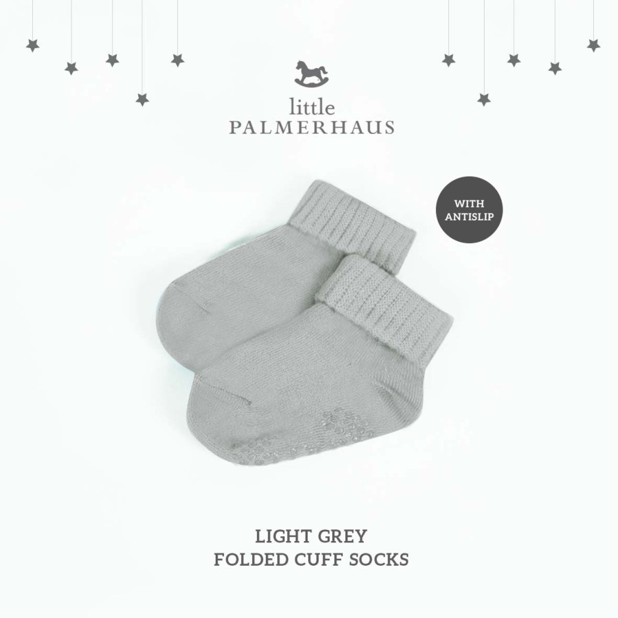 Little Palmerhaus FOLDED CUFF SOCKS With ANTISLIP / Kaos Kaki Pendek Anak 0m-24m