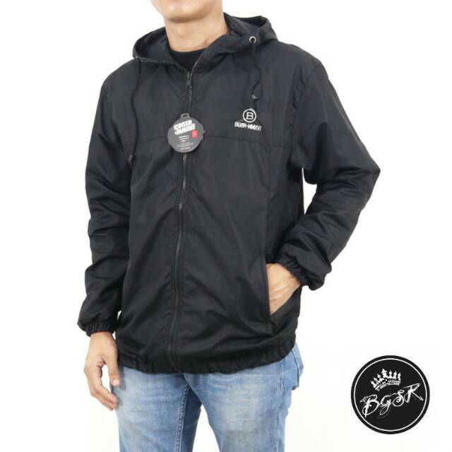 jaket parasut bordier simple jaket parasut pria