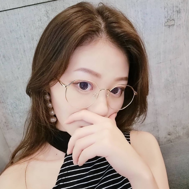 （YUZHU）COD Bayar di Tempat Korean Style Gaya Kacamata Anti Radiasi Wanita Square Frame Kacamata Anti Biru Eyeglasses