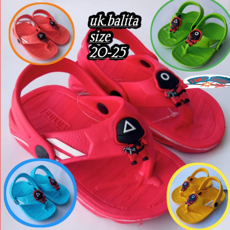 Sandal Japit Tali Anak Balita Karakter squid game (352)