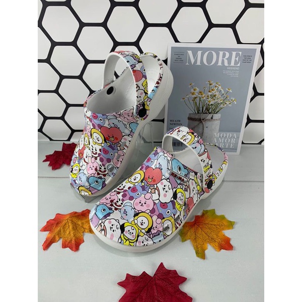 Sandal Baim Wanita Stlye Motif Printing BT21