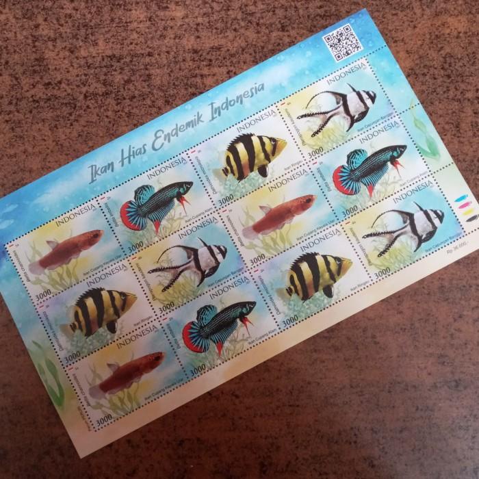 

Full Sheet Prangko Indonesia Seri Ikan Hias Endemik Indonesia 2021