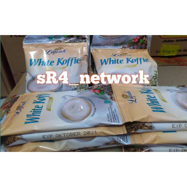 

Luwak White Koffie 1 Renceng @ 10 Sachet