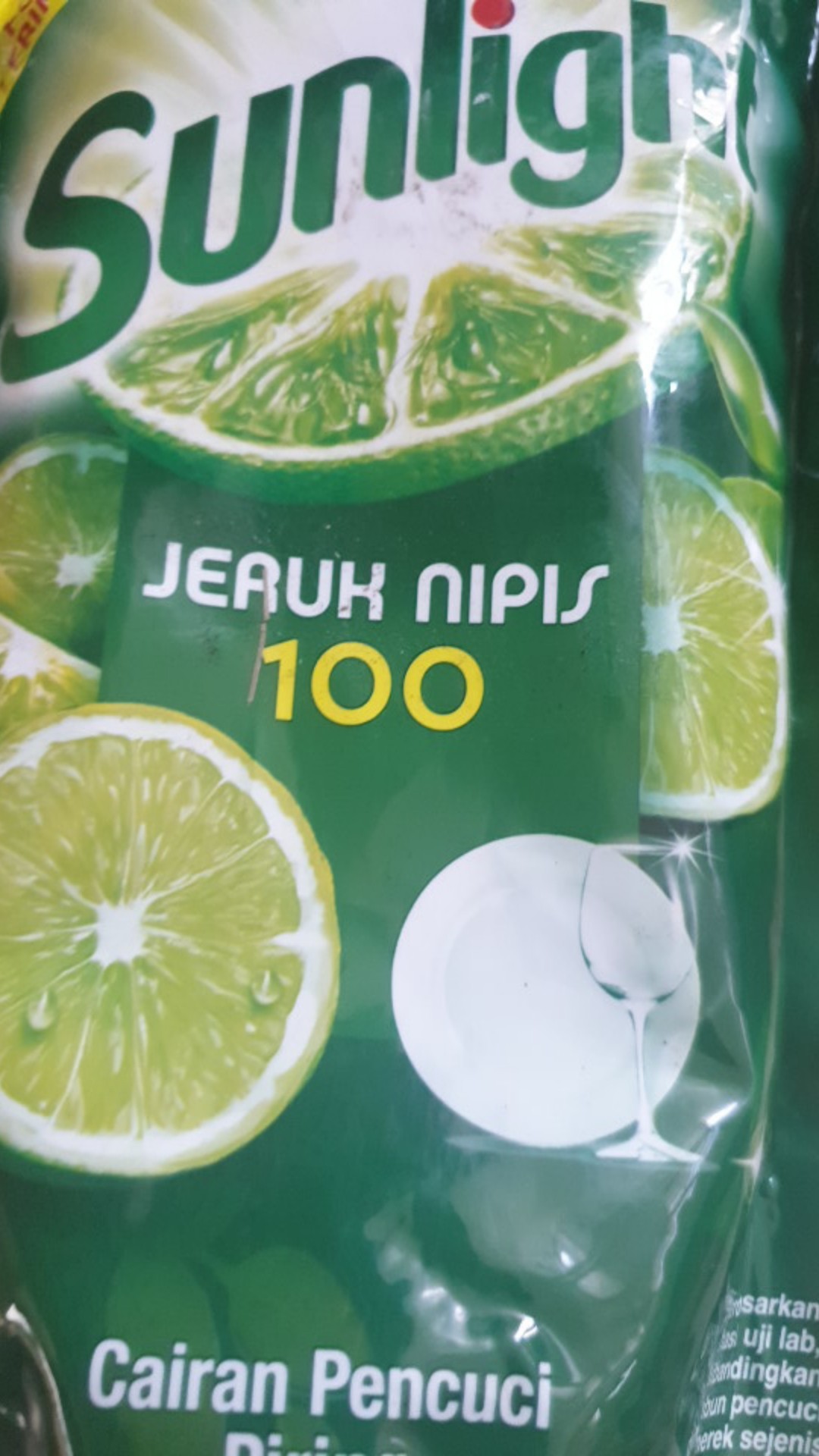 Sunlight Jeruk Nipis 100 Refill 755 Ml