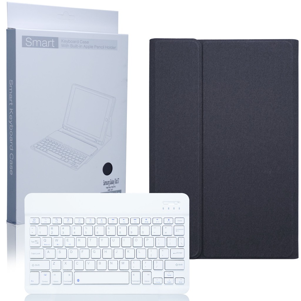 MallCasing - Apple iPad 10.2/ Air/ Pro 10.5 Book Cover Smart Keyboard With Bluetooth