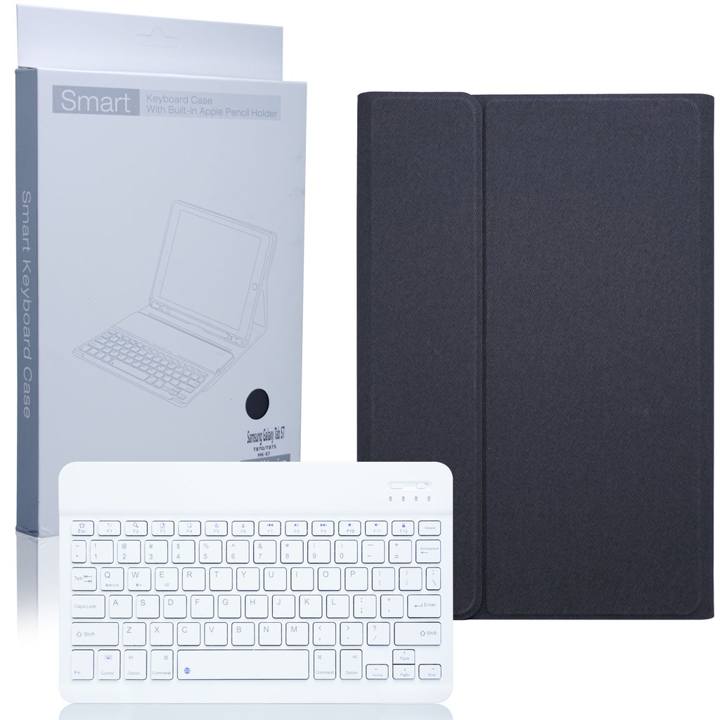 MallCasing - Samsung Galaxy Tab S7 T870 | Tab S6 Lite P615 Book Cover Smart Keyboard With Bluetooth