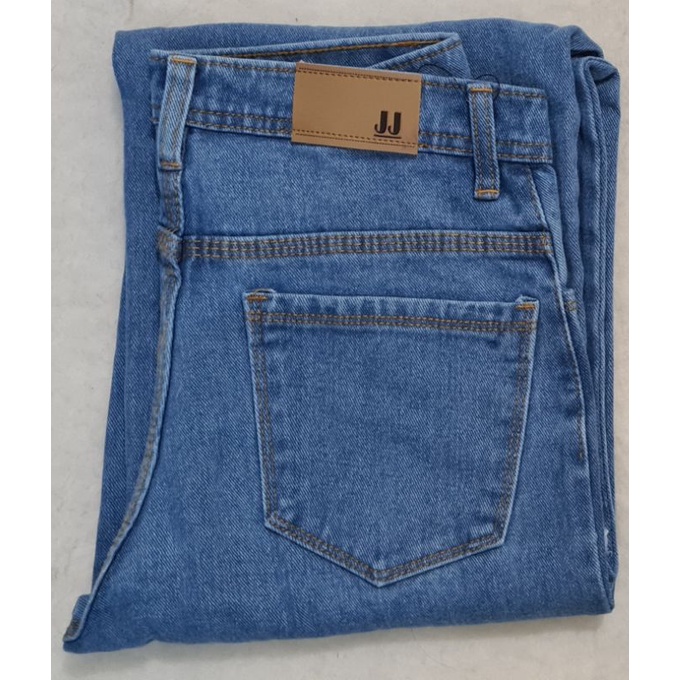 Jim's jeans celana kulot rawis, tulang-Medium blue