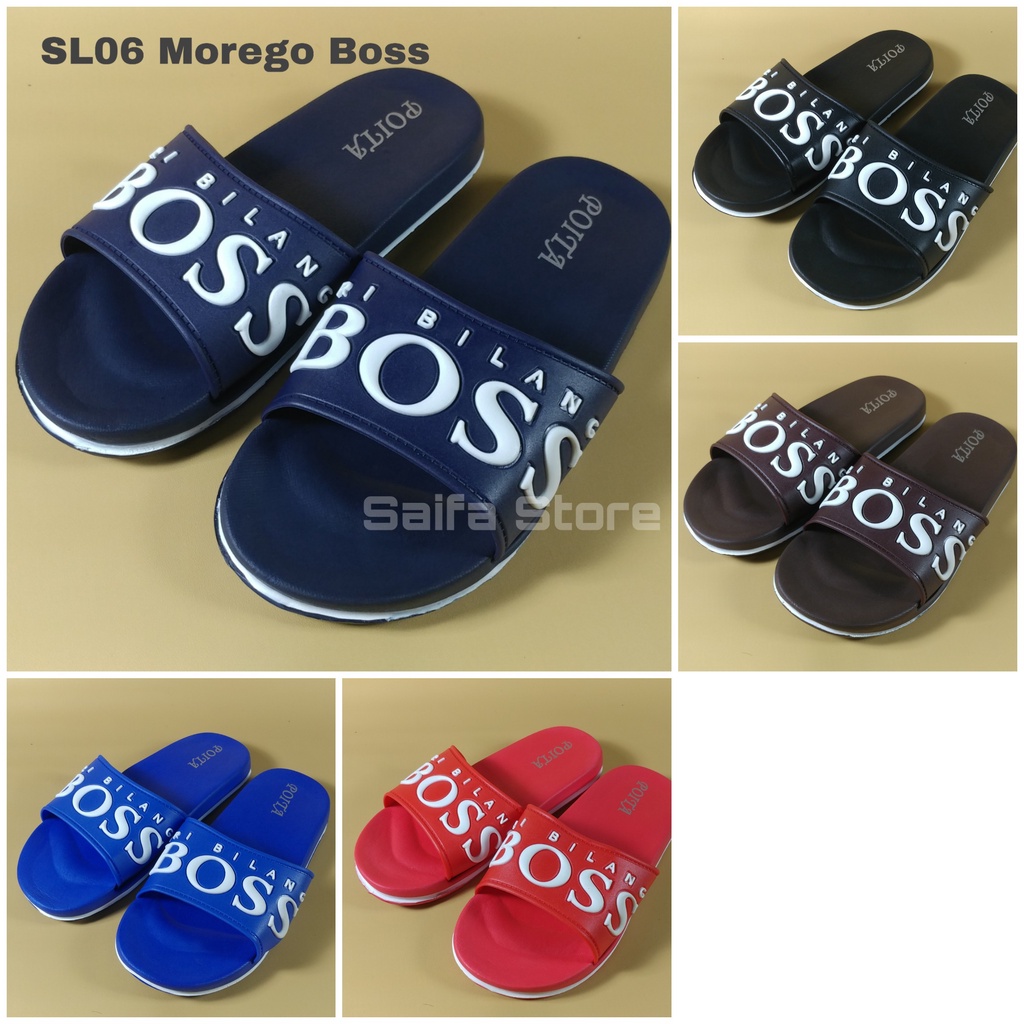 Sandal Selop Premium Original Morego 005-17 Boss Sandal Slop Karet Pria Sandal Pria Terbaru Sandal Karet Murah Nyaman Awet Dan Empuk